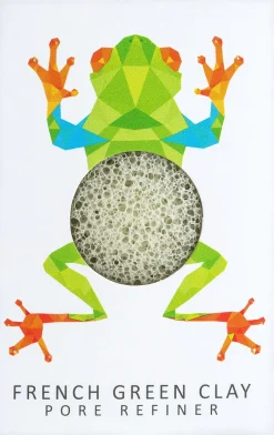 Rainforest Frog Mini Face Puff with Green French Clay