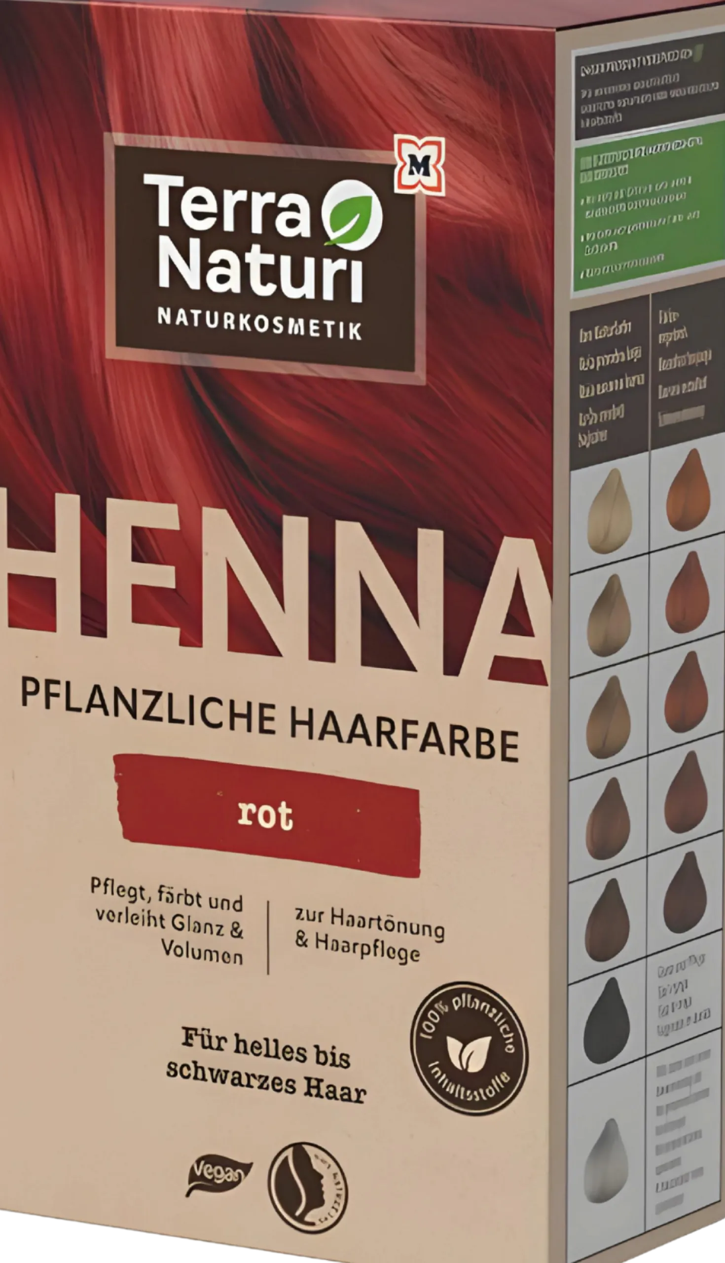 Red Henna Plant-based Hair Dye, 100 g