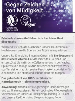 Re-Energizing Sleeping Cream, 50 ml