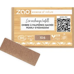Refill Rectangle Eye Shadow, 201 Matt Ivory (1,30 g)
