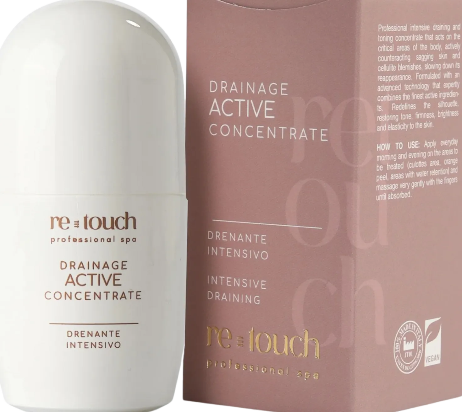 re-touch Drainage Active Concentrate, Drenante Intensivo, 50 ml