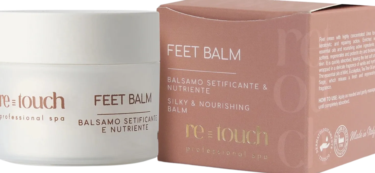 re-touch Feet Balm, Balsamo Piedi Setificante, 50 ml