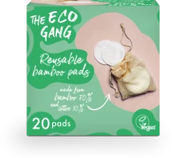 Reusable Bamboo Pads, 20 pezzi