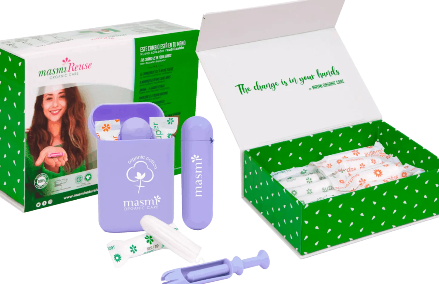 Re-Use Set Applicatore Riutilizzabile e Assorbenti, Regular + Super