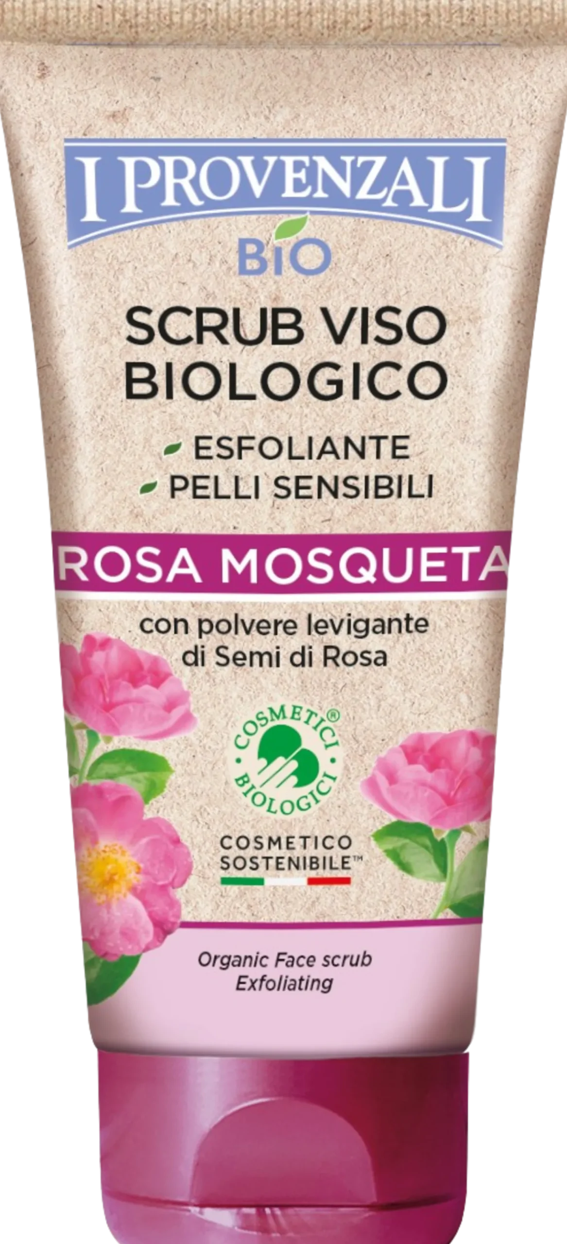 Rosa Mosqueta Scrub Viso Biologico Esfoliante, 75 ml
