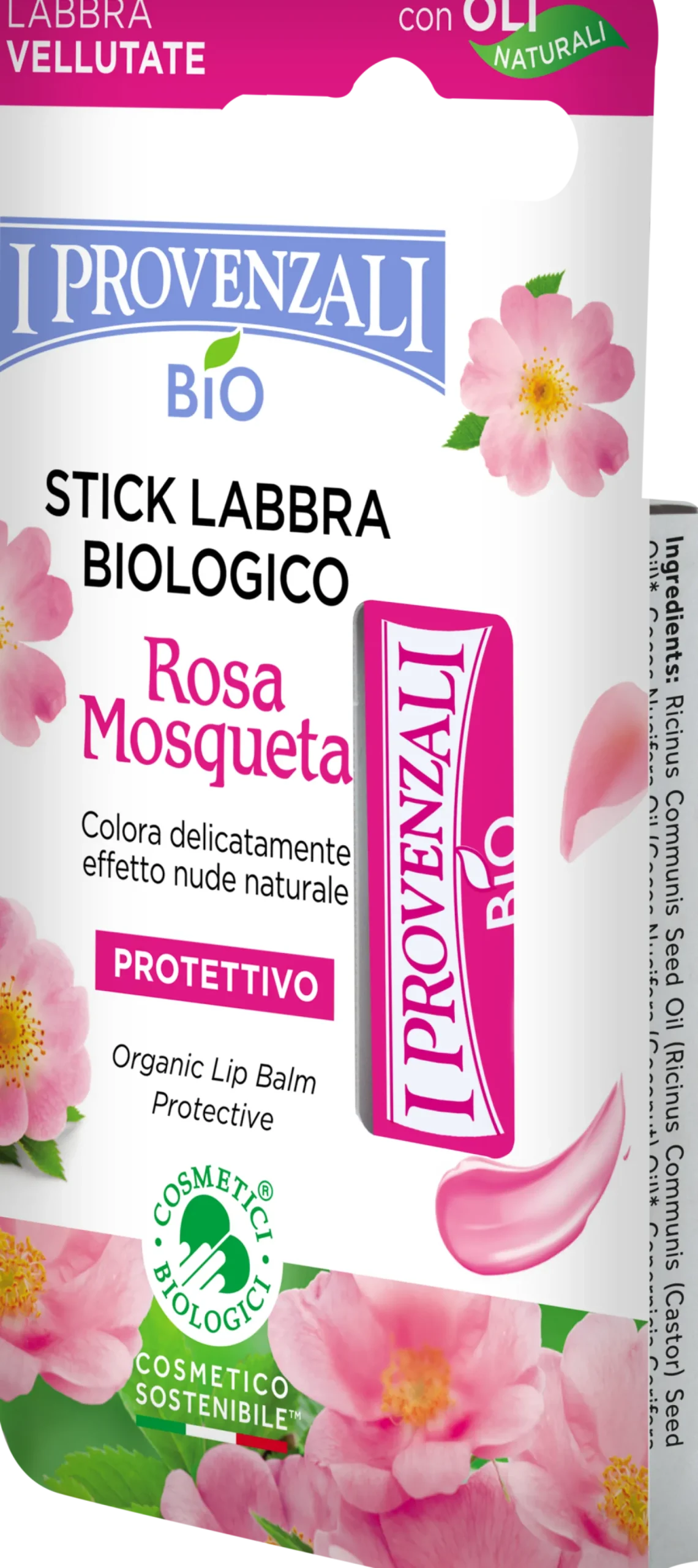 Rosa Mosqueta Stick Labbra Biologico Effetto Gloss, 5,50 ml