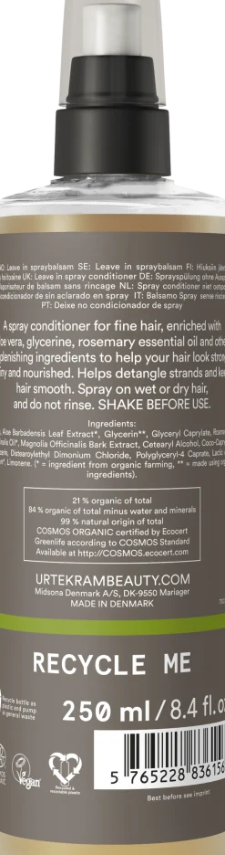 Rosemary Spray Conditioner for Fine Hair, 250 ml
