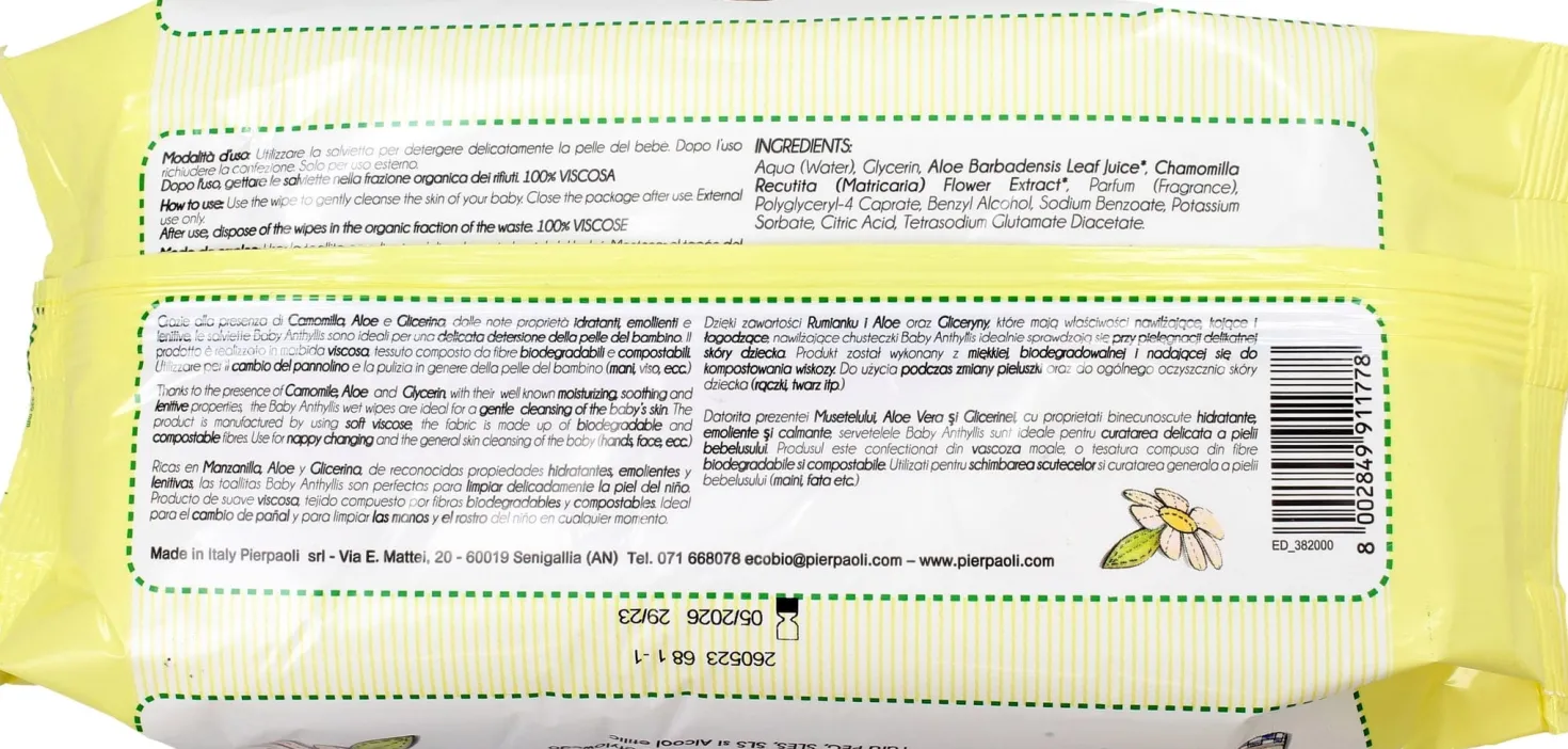 Salviette Umidificate Delicate, 60 pezzi
