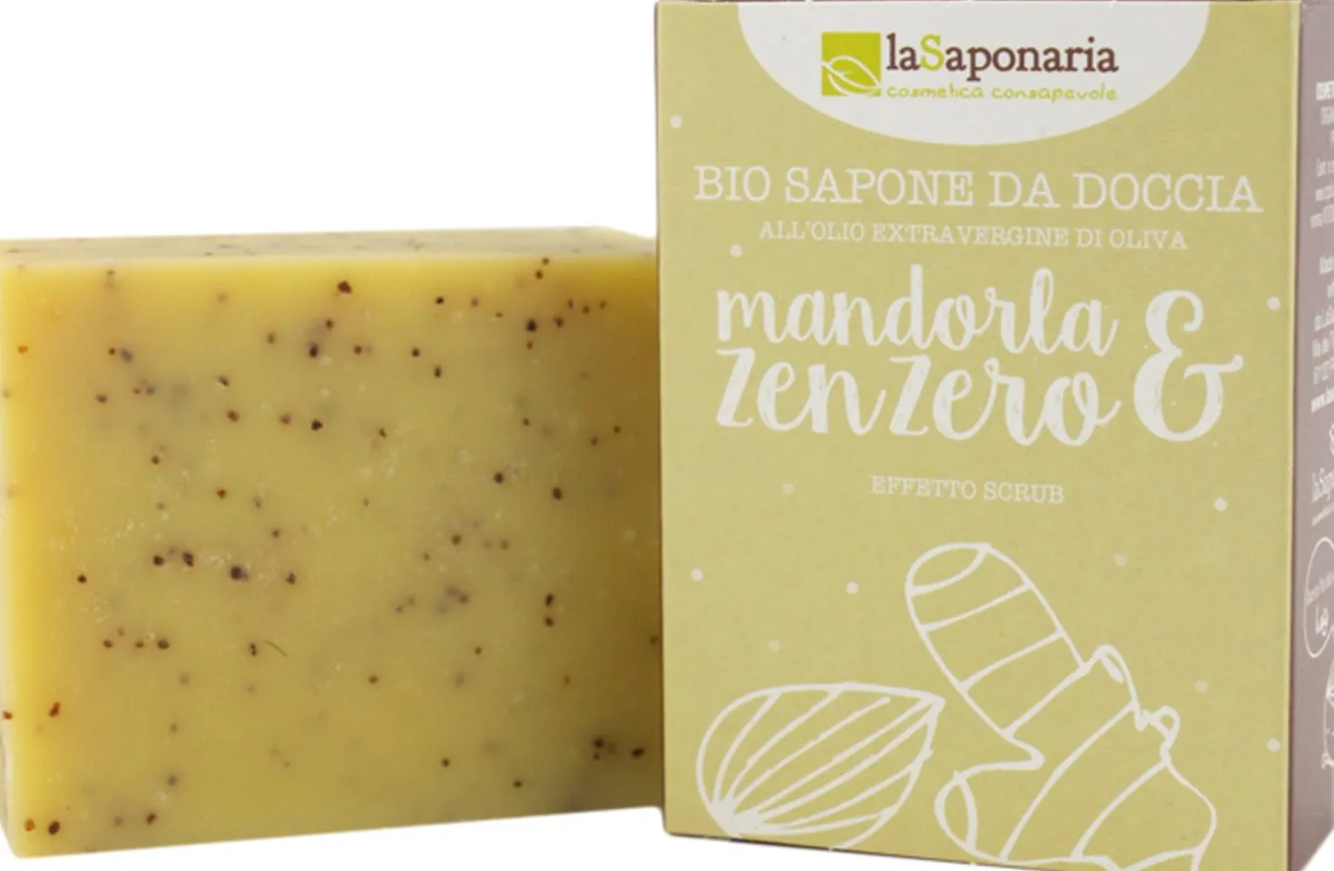 Sapone da Doccia Mandorle e Zenzero, 100 g