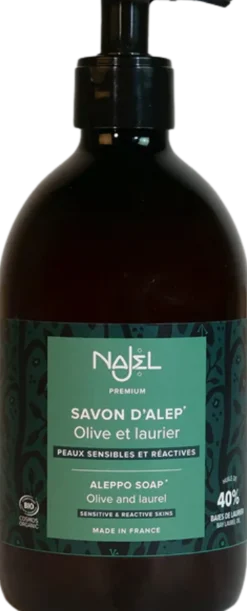 Sapone di Aleppo Liquido con il 40% di Olio di Alloro, 500 ml