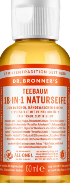 Sapone Liquido 18in1 - Melaleuca, 60 ml