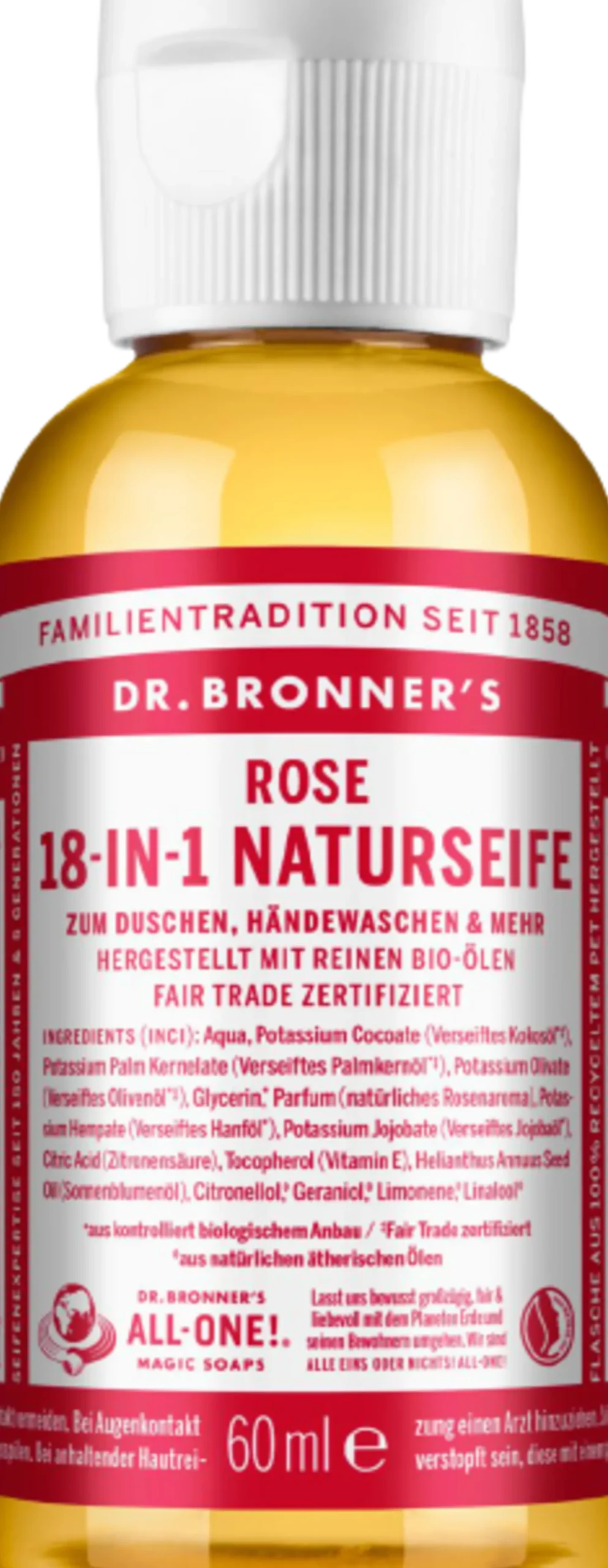 Sapone Liquido 18in1 - Rosa, 60 ml