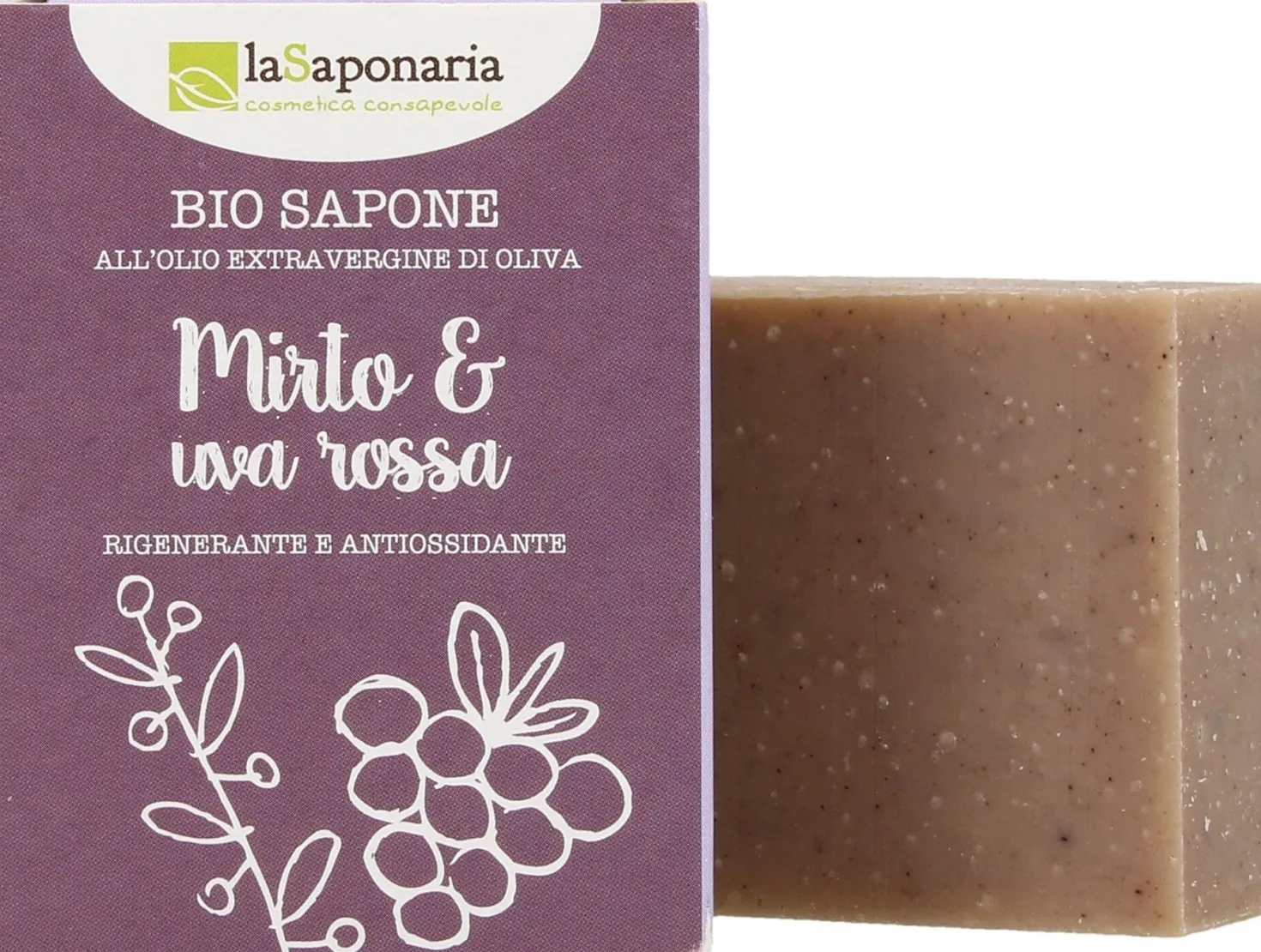 Sapone Mirto & Uva Rossa, 100 g