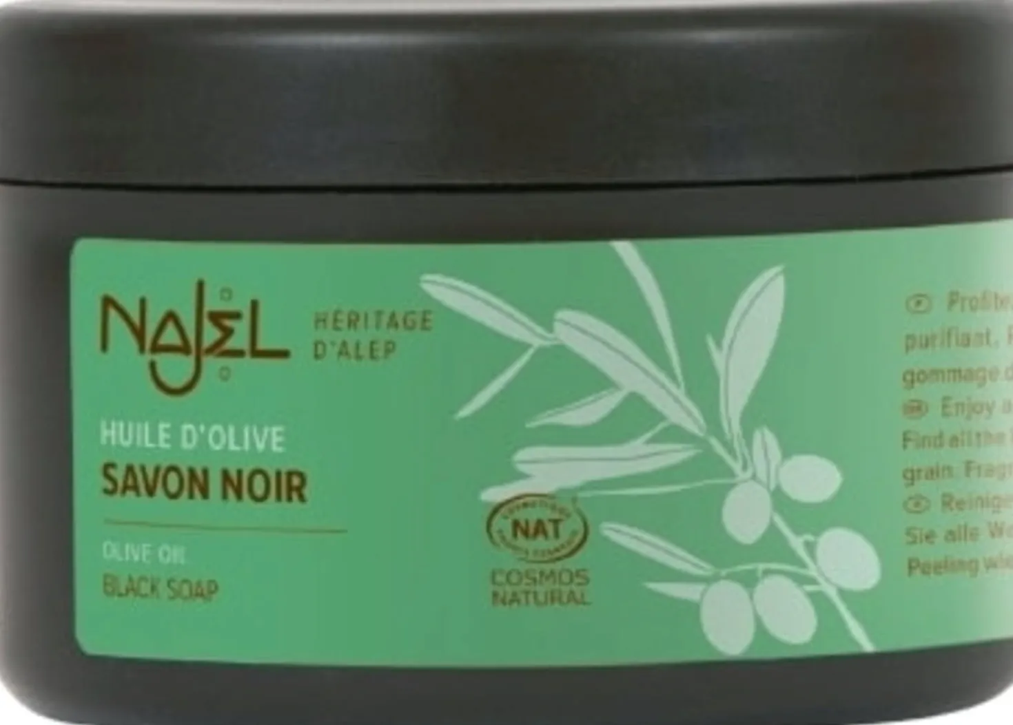 Sapone Nero all'Olio d'Oliva, 200 ml