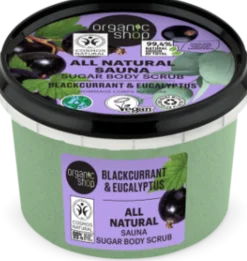 Sauna Sugar Body Scrub Blackcurrant & Eucalyptus, 250 ml