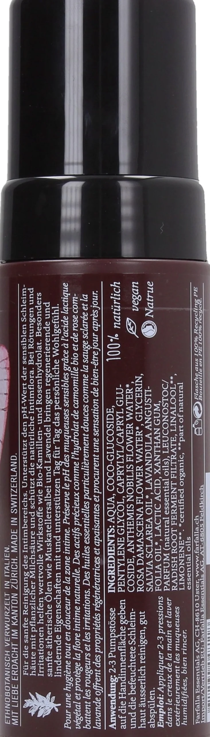 Schiuma Detergente per l'Igiene Intima Femminile, 150 ml