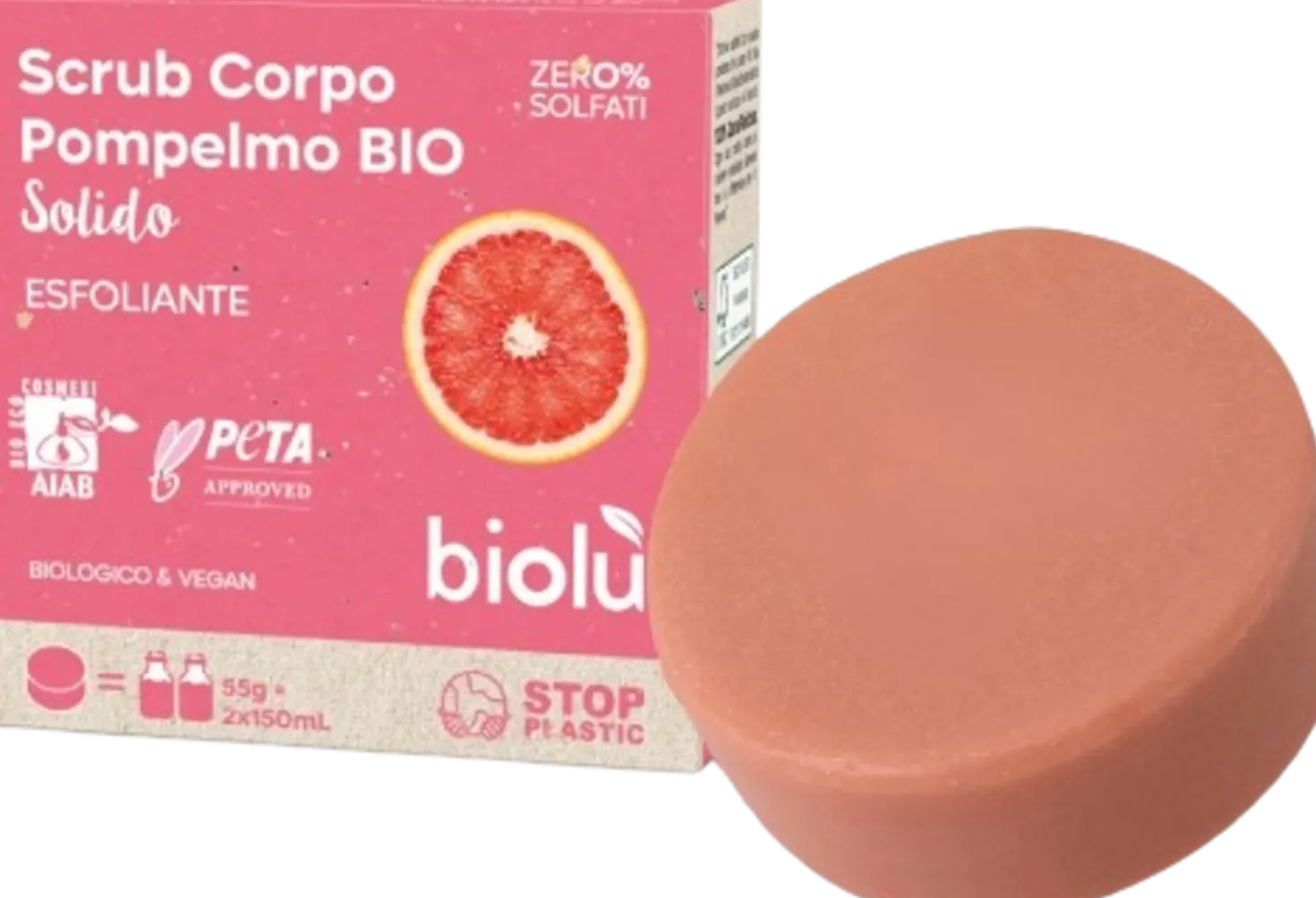 Scrub Corpo Solido al Pompelmo, 55 g