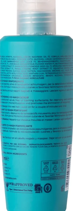 Scrub Co-Wash Rinforzante con Spirulina, 200 ml