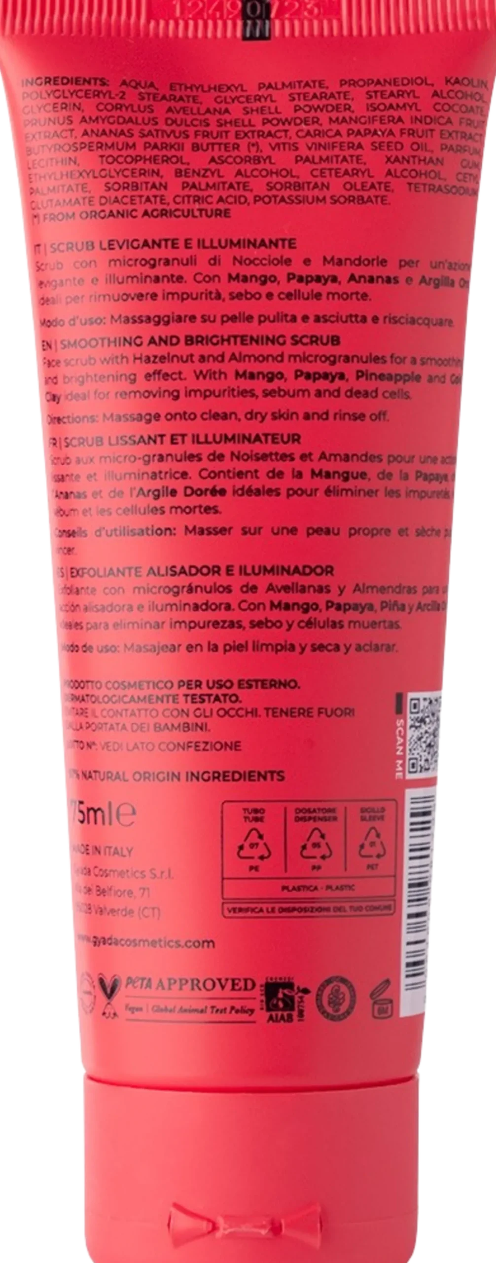 Scrub Viso Levigante e Illuminante, 75 ml