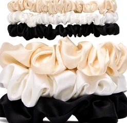 Scrunchie in Raso, Mix, 6 pz. (6 pezzi)