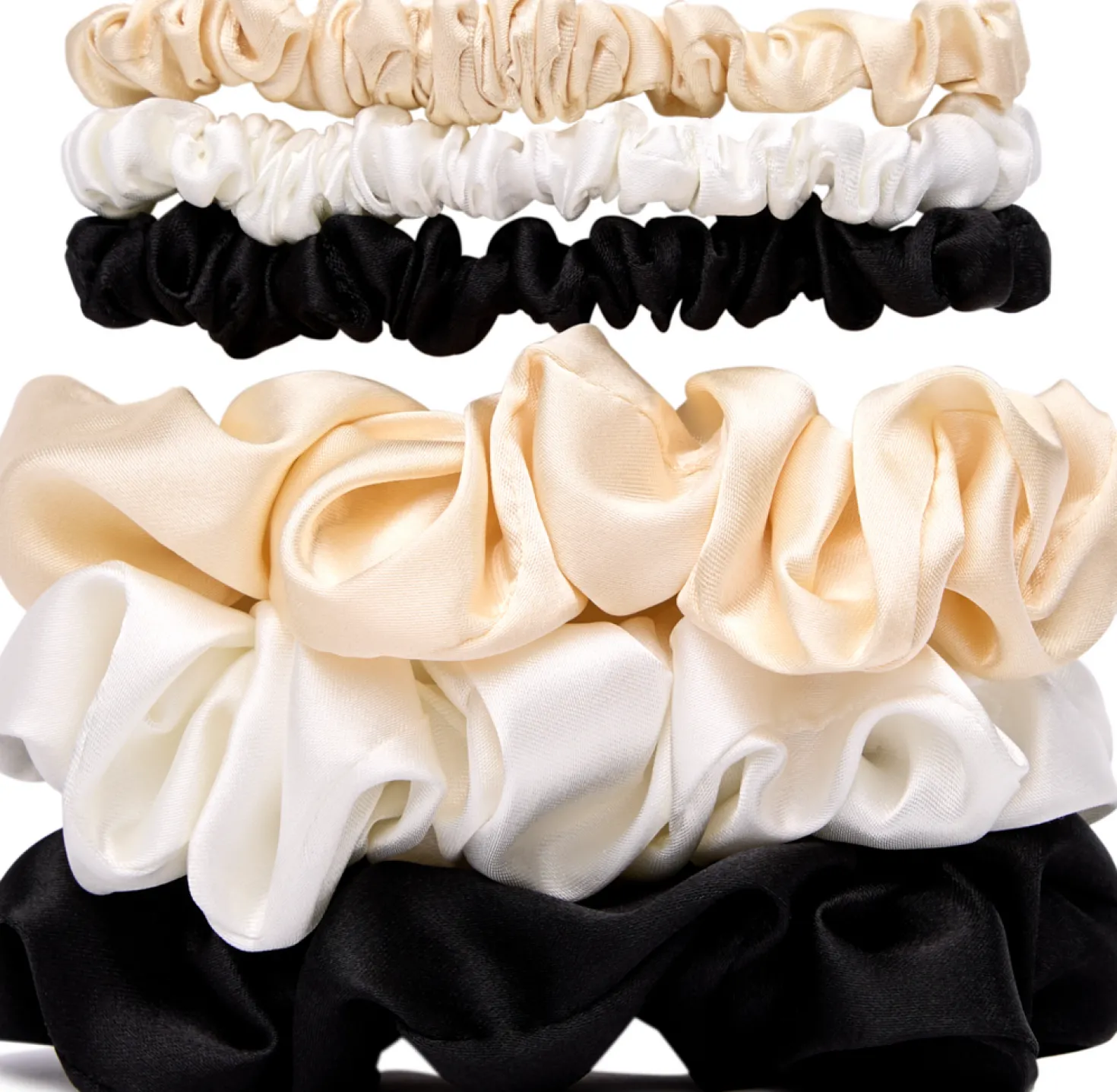 Scrunchie in Raso, Mix, 6 pz. (6 pezzi)