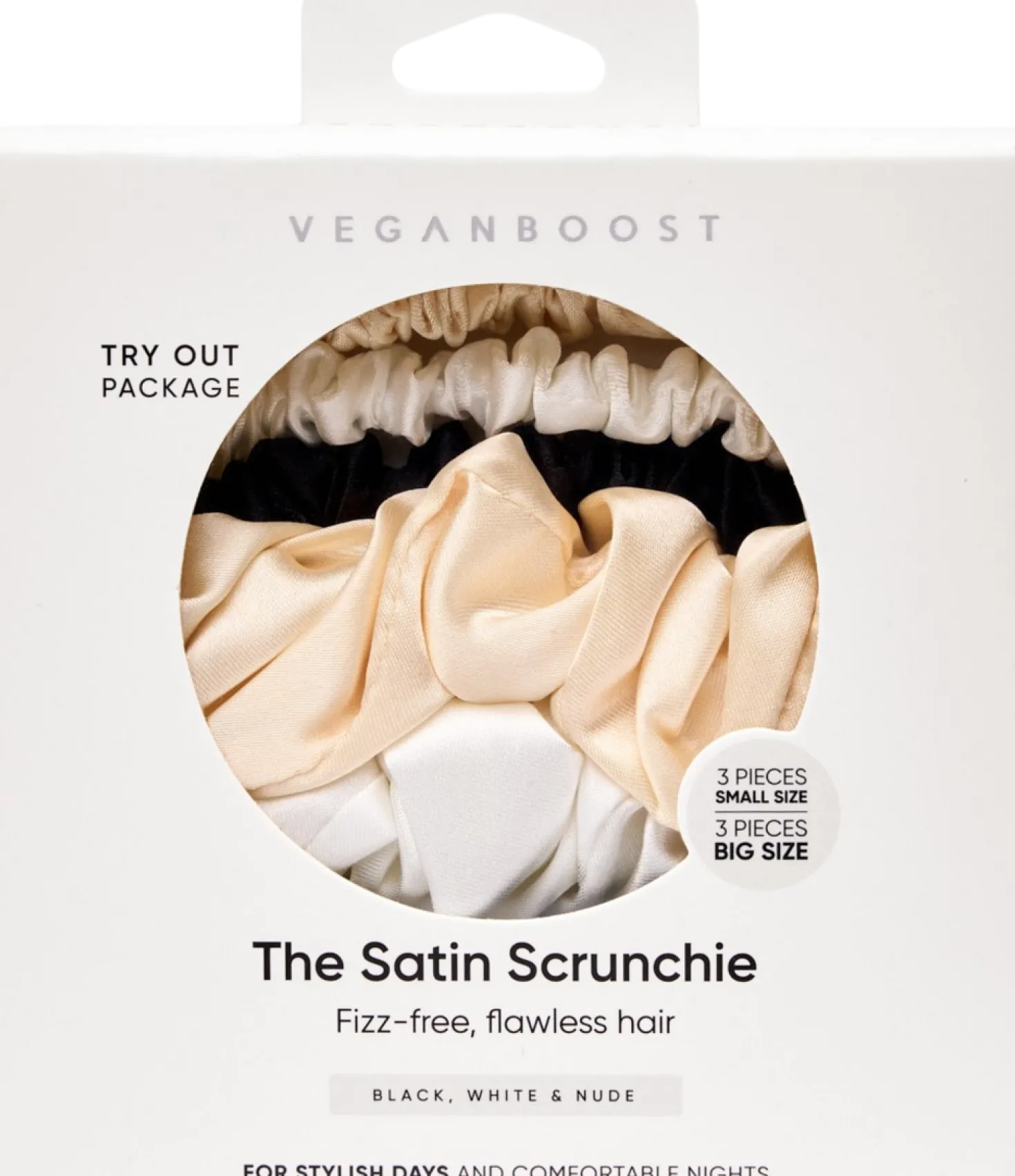 Scrunchie in Raso, Mix, 6 pz. (6 pezzi)