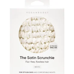 Scrunchie in Raso, Piccoli, Nero (8 pezzi)
