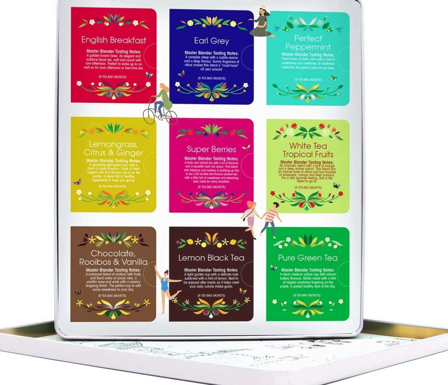 Selezione Bio in Box di Metallo - Luxury Tea Collection, 72 bustine (136 g)