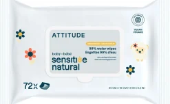 Sensitive Natural Baby Wipes, 72 pezzi
