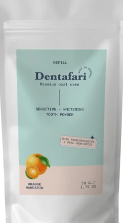 Sensitive & Whitening Tooth Powder Orange & Mandarin, 50 g