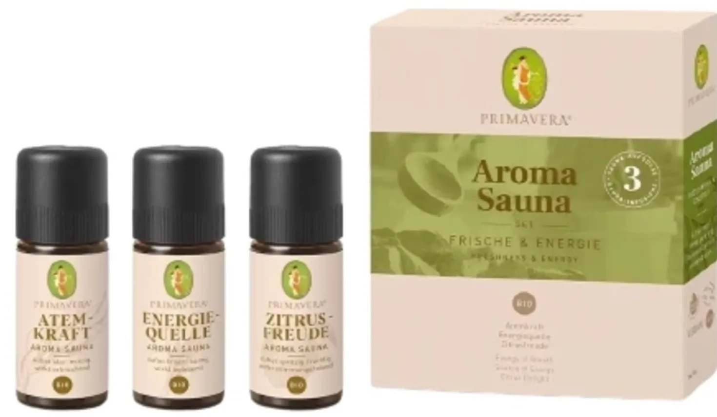 Set Aroma Sauna Bio - Freschezza & Energia