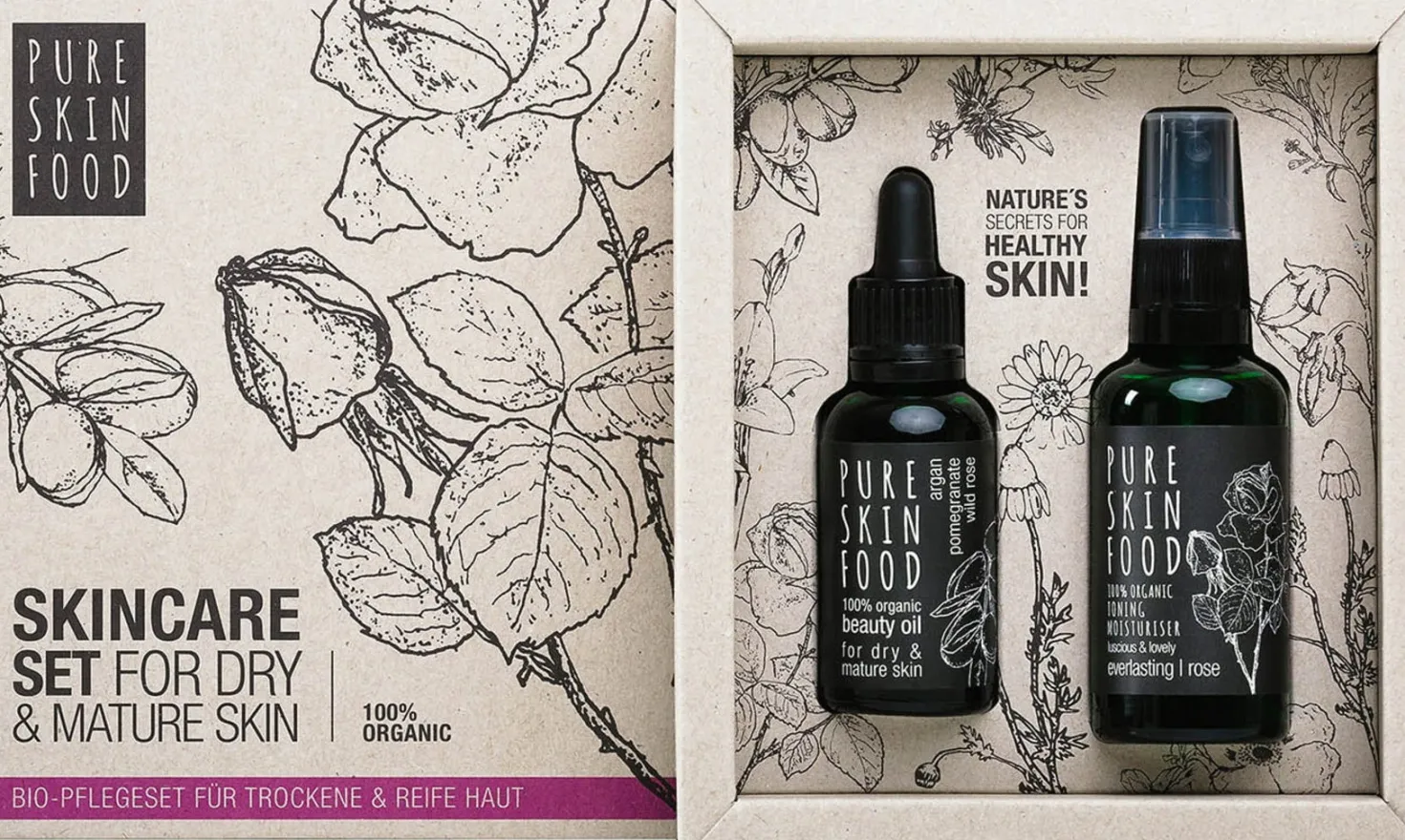 Set Bio per Skincare - Pelle Secca e Matura