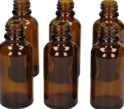 Set Bottigliette Vuote in Vetro Marrone, 6 pz. (30 ml)