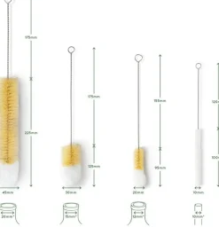 Set di Spazzolini per Bottiglie, 4 pezzi