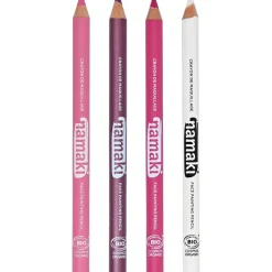 Set of 4 Face Painting Slim Pencils, Argento/Nero/Oro/Bianco