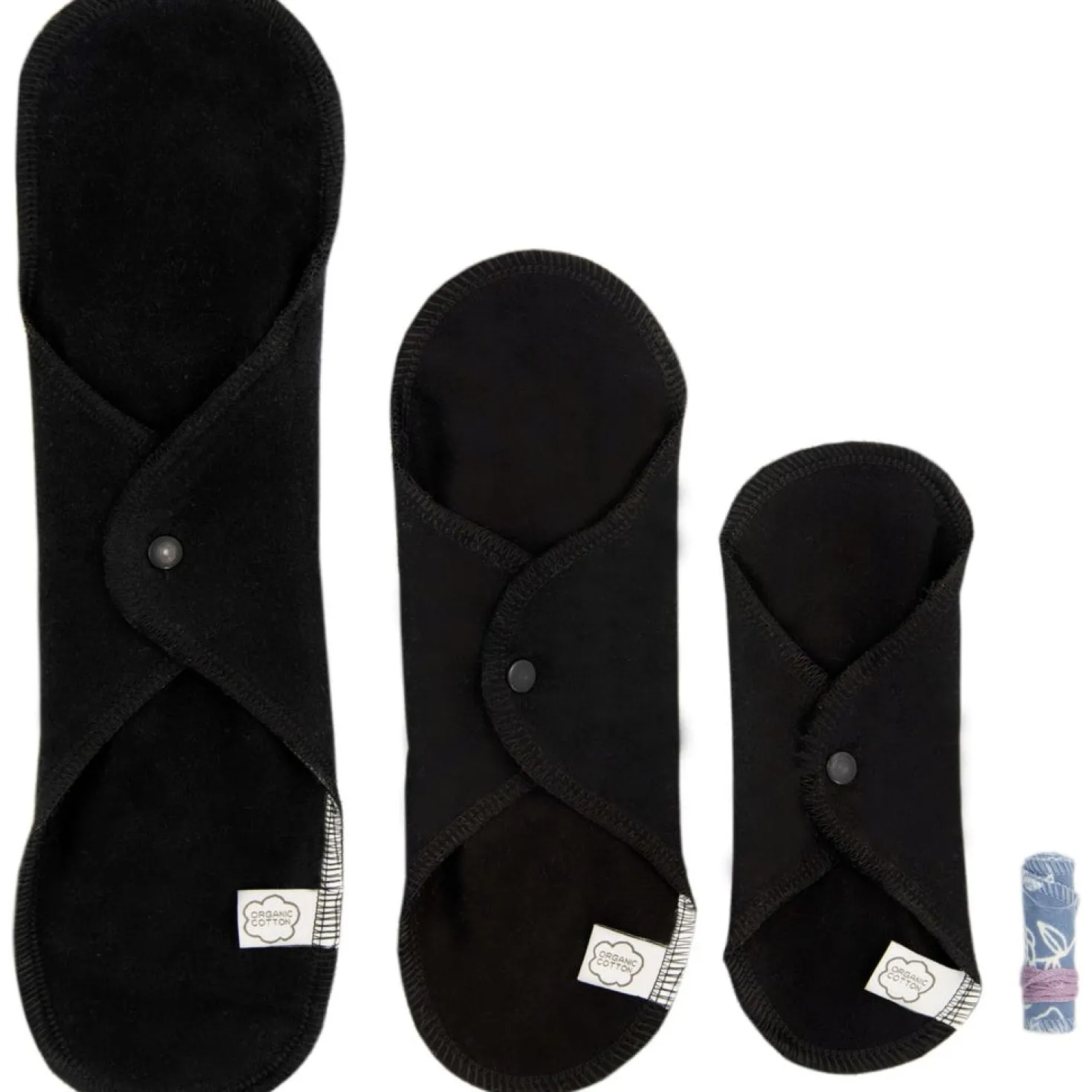 Set Prova di Assorbenti Riutilizzabili, Black