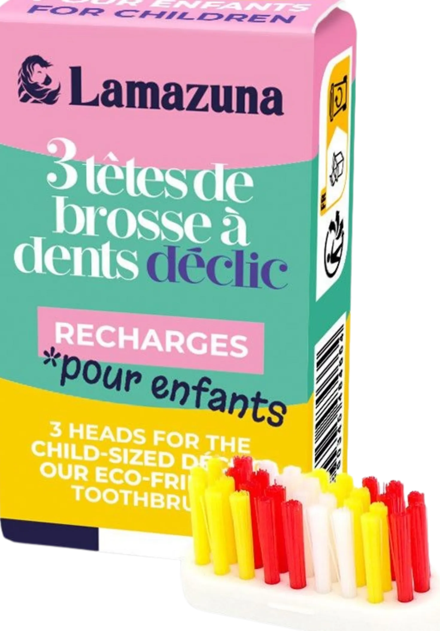 Set 3 Testine per Spazzolini da Denti per Bambini, 6 g