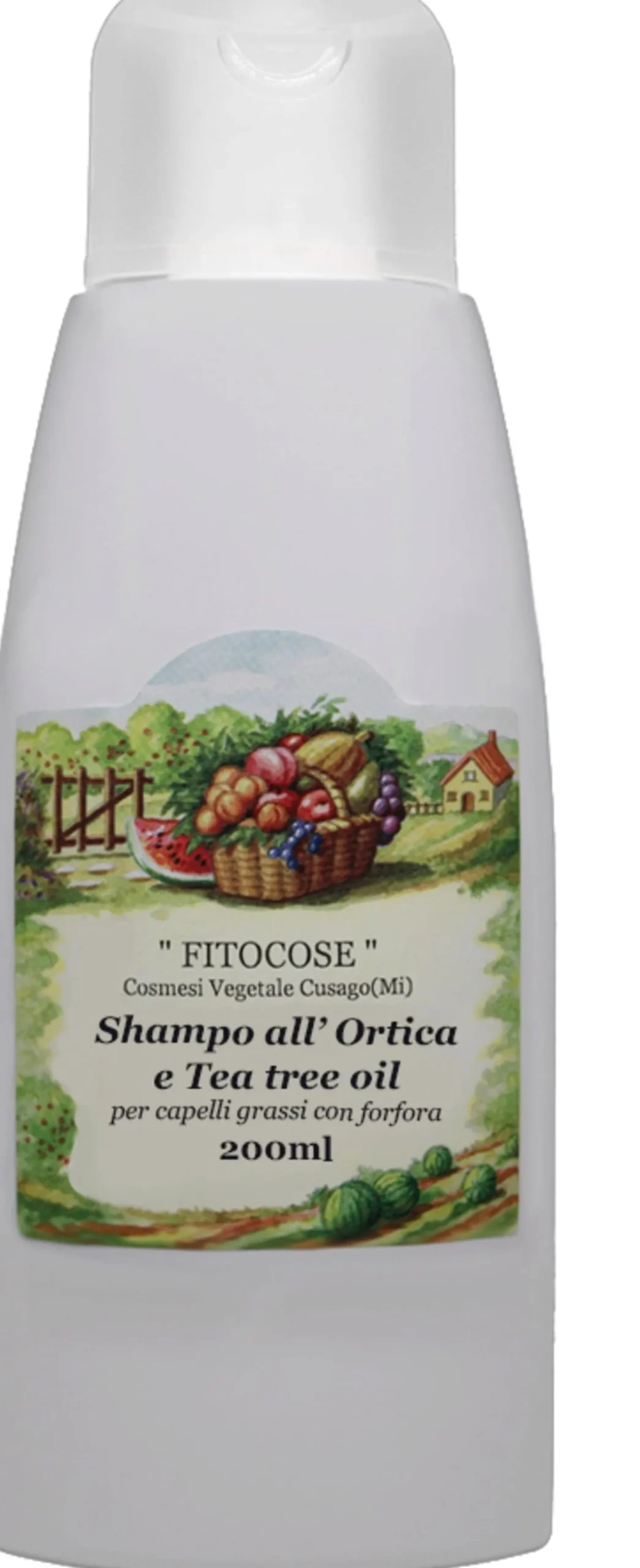 Shampo all'Ortica e al Tea Tree Oil - Forfora Grassa, 200 ml