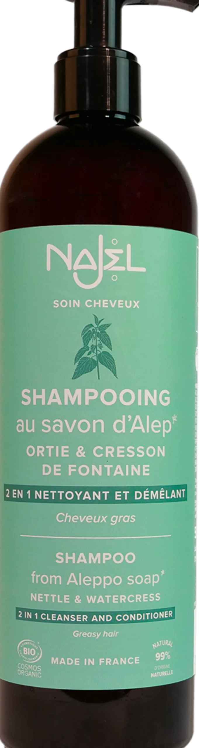 Shampoo al Sapone di Aleppo per Capelli Grassi, 500 ml