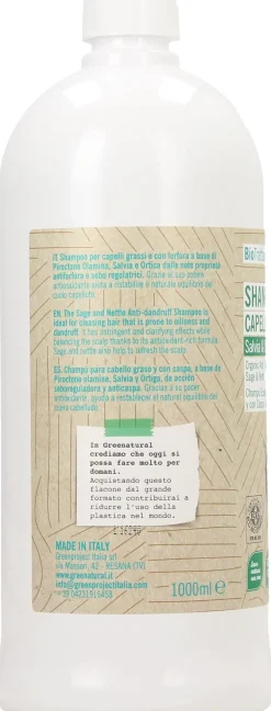 Shampoo Antiforfora Salvia & Ortica, 1000 ml (1 L)