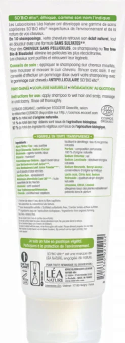 Shampoo Antiforfora Tea Tree & Bisabololo, 250 ml