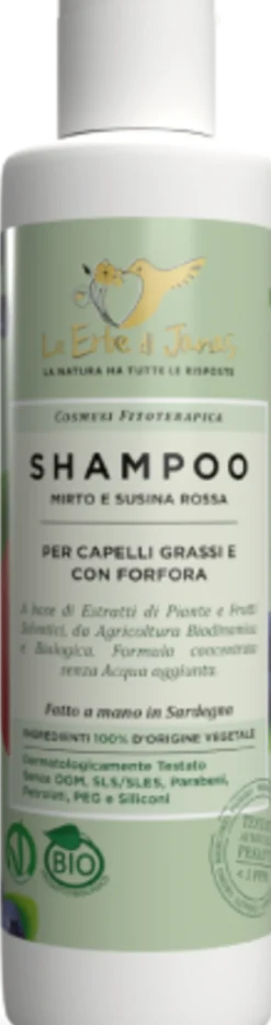 Shampoo Capelli Grassi e Forfora Mirto & Susina Rossa, 150 ml