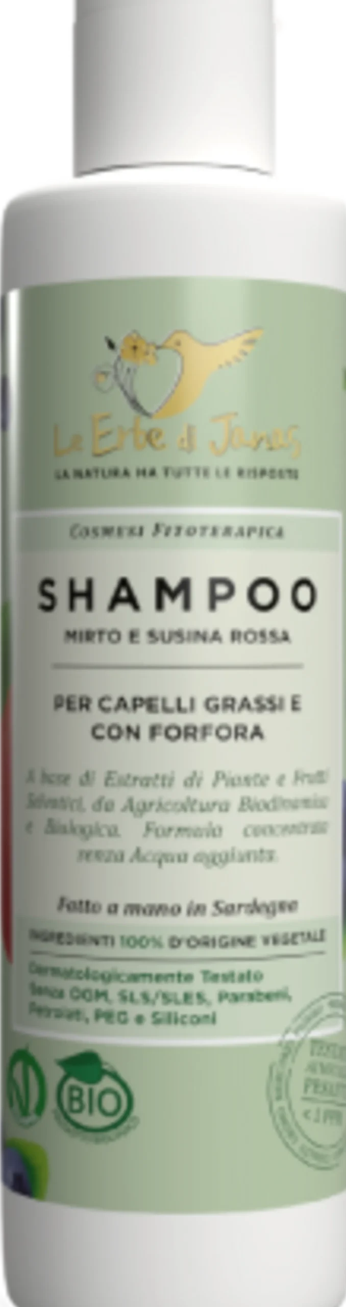 Shampoo Capelli Grassi e Forfora Mirto & Susina Rossa, 150 ml
