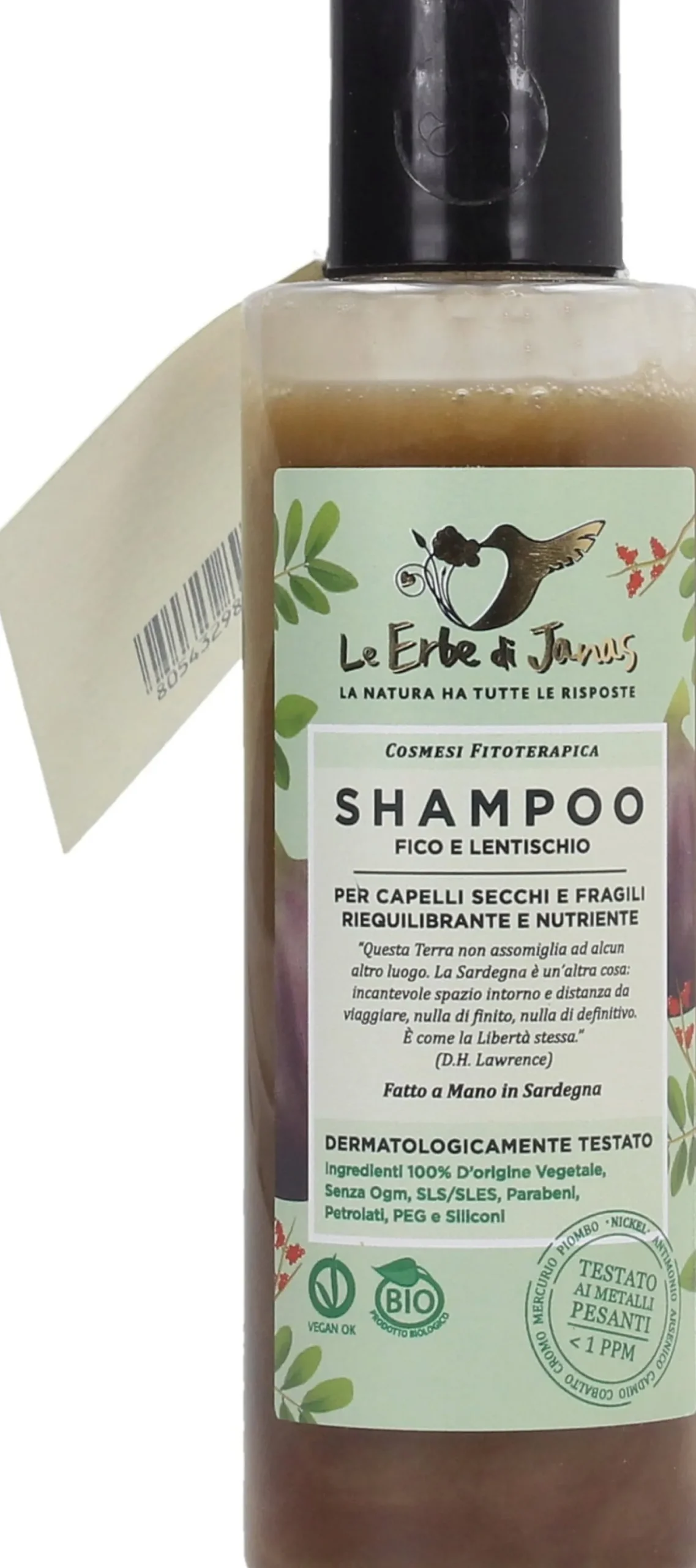 Shampoo Capelli Secchi Fico & Lentischio, 150 ml