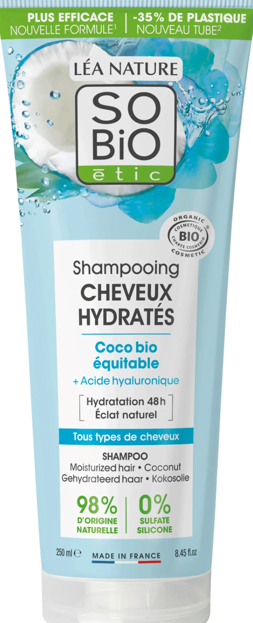Shampoo Idratante Cocco & Acido Ialuronico, 250 ml