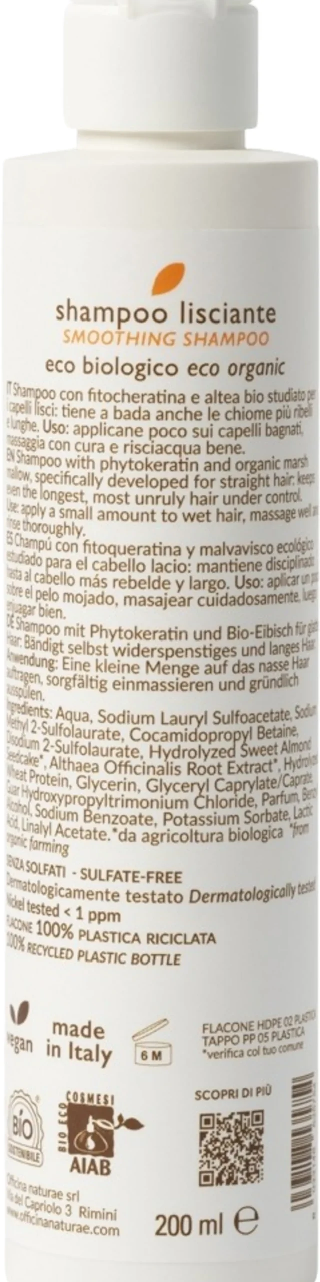 Shampoo Lisciante, 200 ml