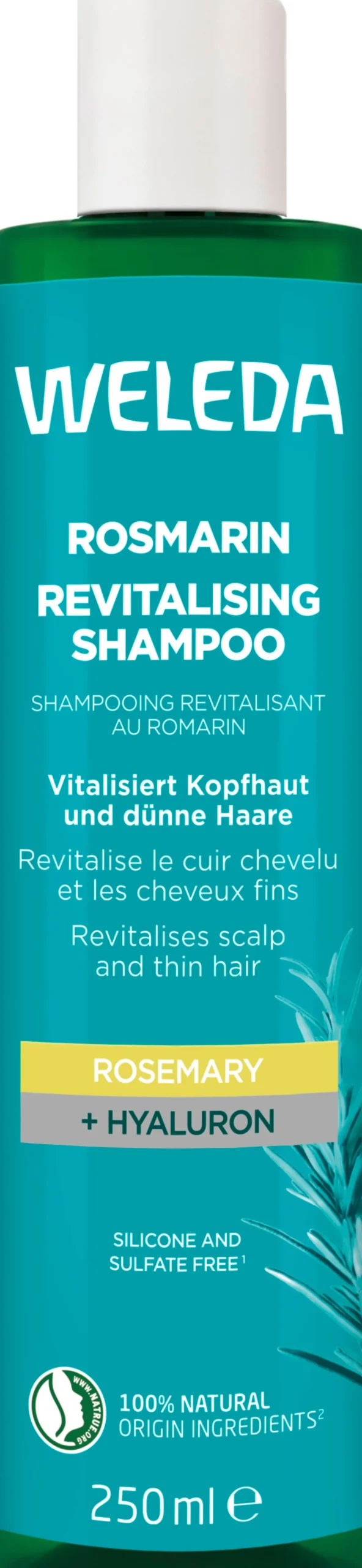 Shampoo Rivitalizzante al Rosmarino, 250 ml