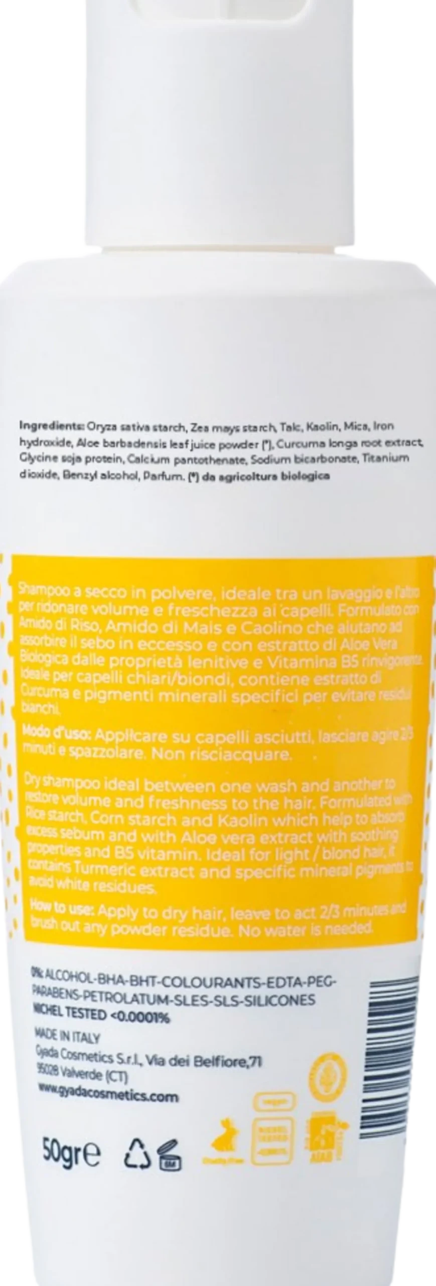 Shampoo Secco Capelli Biondi, 50 ml