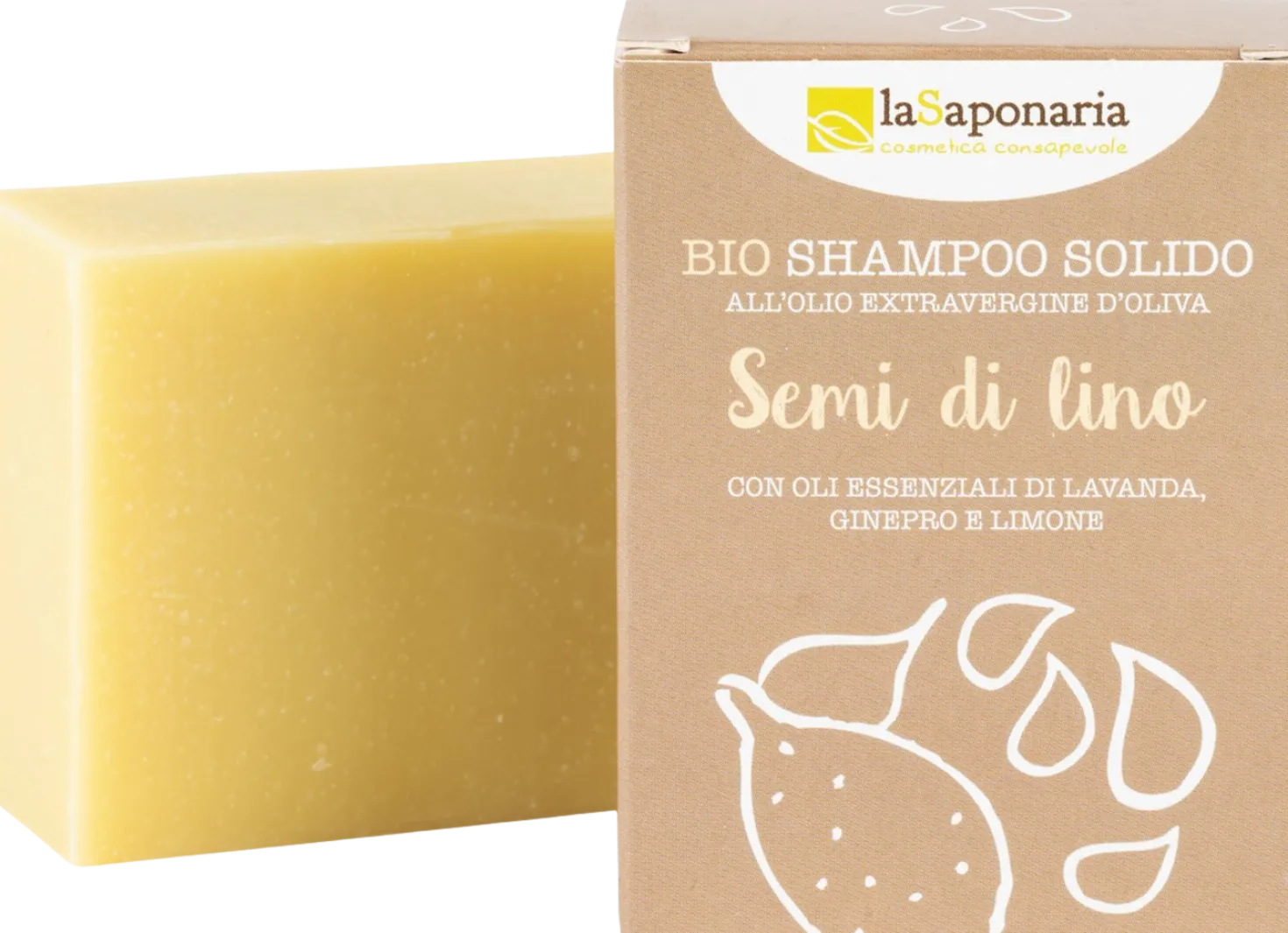 Shampoo Solido ai Semi di Lino, 100 g