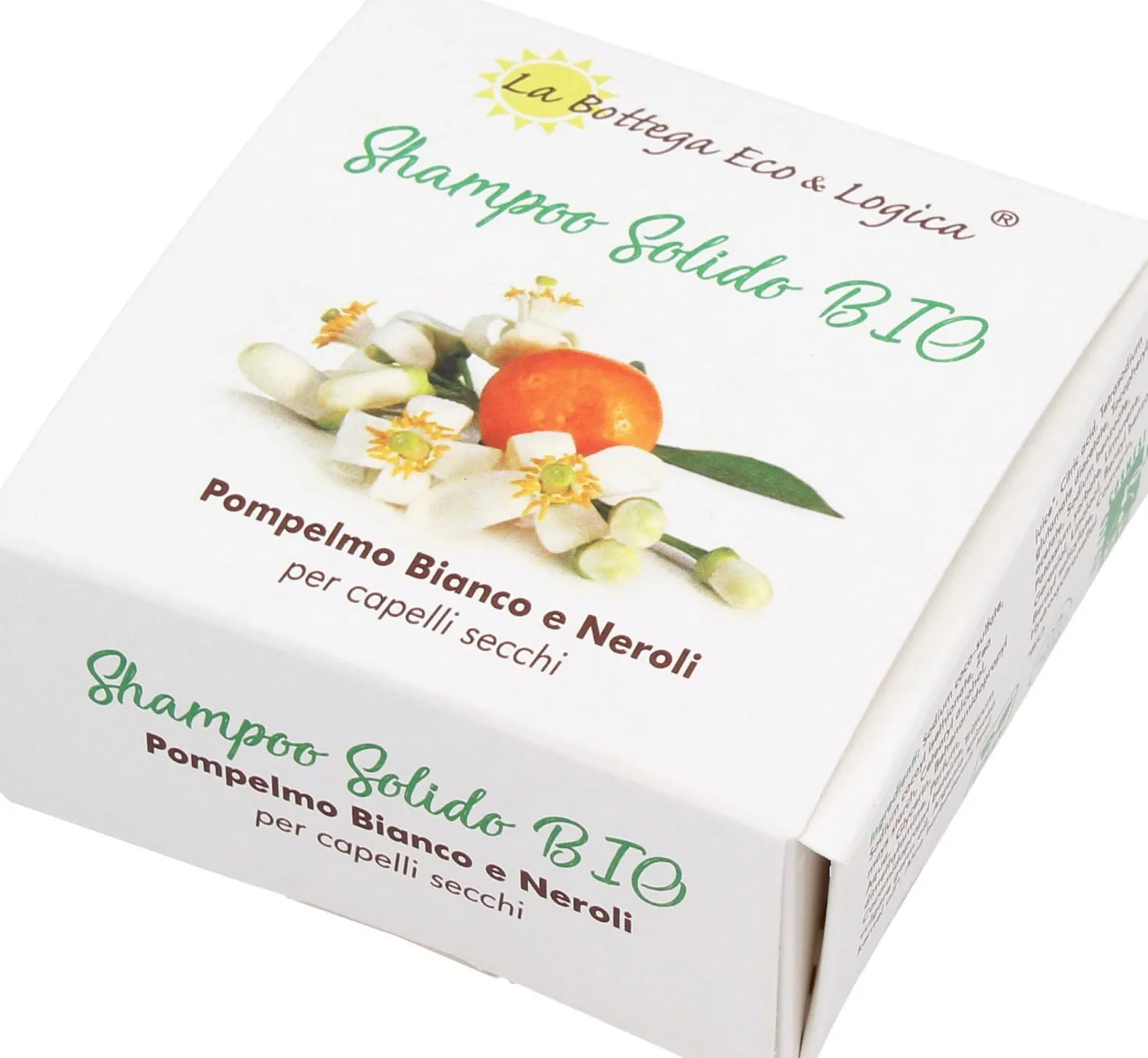 Shampoo Solido al Pompelmo Bianco e Neroli, 60 g